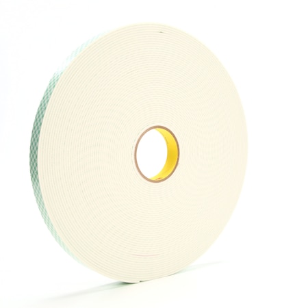 3M Double Sided Foam Tape, 1"x36 yds., 1/8", Natural, PK9 T9554008